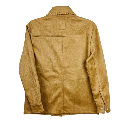 Bagatelle faux suede jacket shacket  XS camel brown - Picture 5 of 9